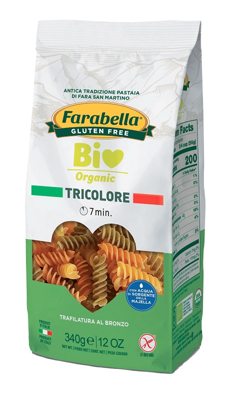 FARABELLA BIO FUSILLI TRICOLORE 340 G - Farmacia Del Monaco