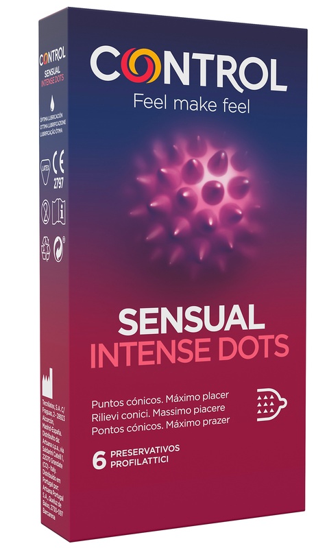 CONTROL SENSUAL INTENSE DOTS 6 PEZZI - Farmacia Del Monaco