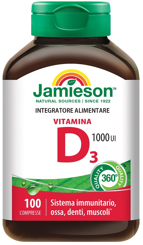 JAMIESON VITAMINA D3 1000 100 COMPRESSE - Farmacia Del Monaco