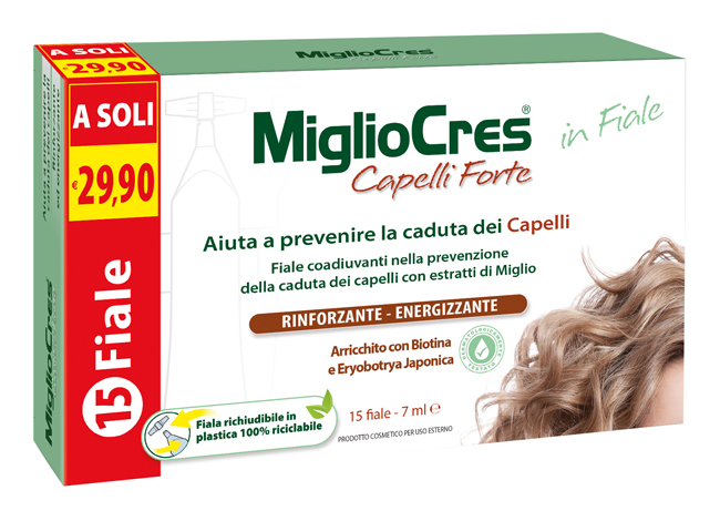 MIGLIOCRES FORTE 15 FIALE TRATTAMENTO DERMOCOSMETICO - Farmacia Del Monaco