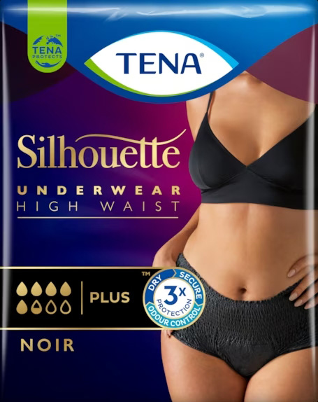 PANNOLONE A MUTANDINA ASSORBENTE TENA SILHOUETTE NOIR M VITA ALTA 9 PEZZI - Farmacia Del Monaco