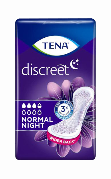 ASSORBENTE TENA DISCREET NORMAL NIGHT 10 PEZZI - Farmacia Del Monaco