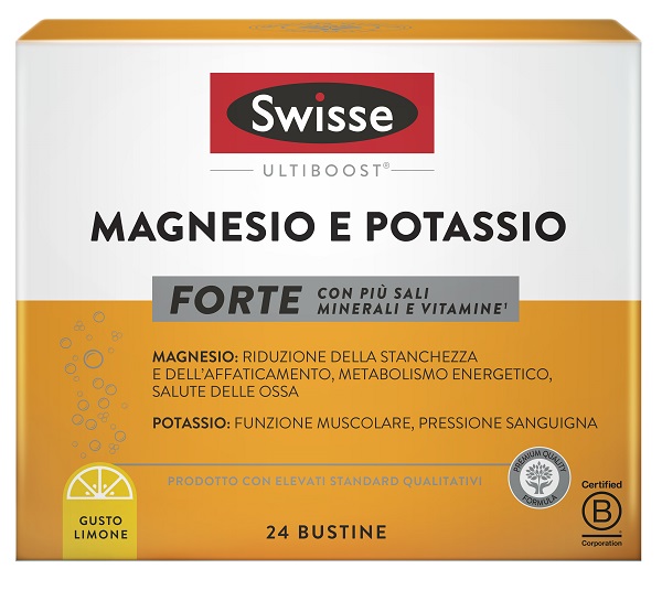 SWISSE MAGNESIO POTASSIO FORTE 24 BUSTINE - Farmacia Del Monaco