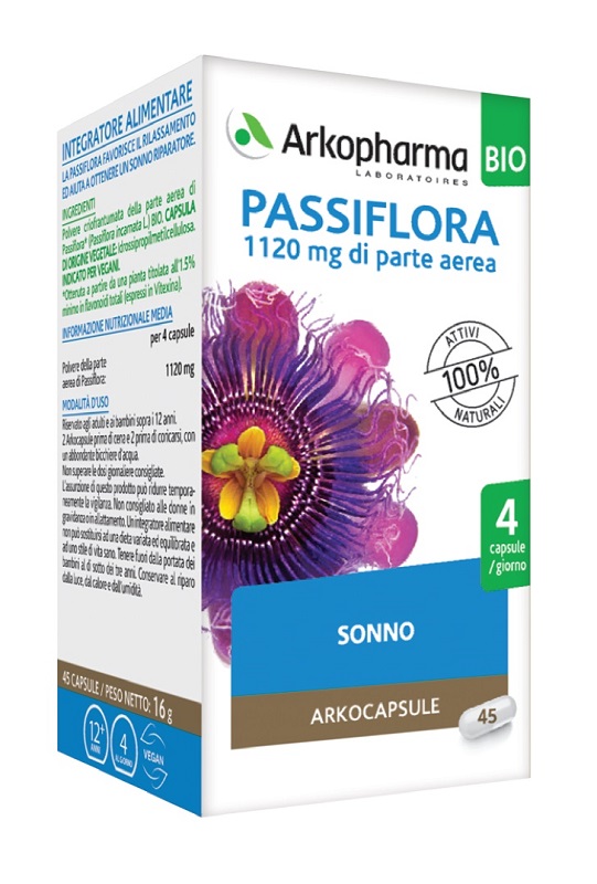 ARKO CAPSULE PASSIFLORA 45 CAPSULE BIO - Farmacia Del Monaco