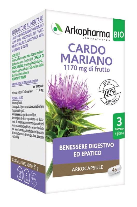 ARKO CAPSULE CARDO MARIANO 45 CAPSULE BIO - Farmacia Del Monaco