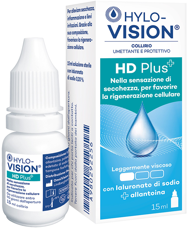 HYLOVISION HD PLUS COLLIRIO UMETTANTE E PROTETTIVO 15 ML - Farmacia Del Monaco