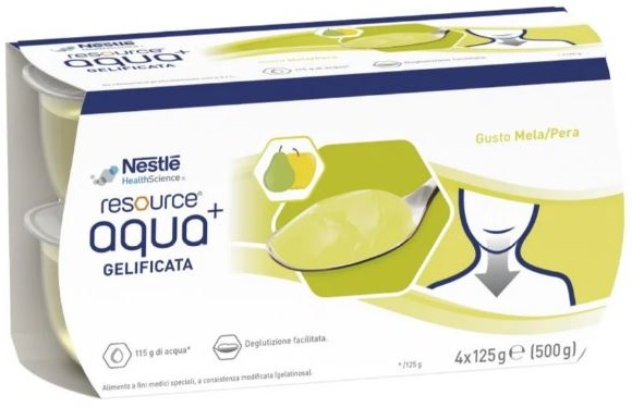RESOURCE AQUA ACQUA GELIFICATA+APPLEPEAR CUP 6 4X125 G - Farmacia Del Monaco
