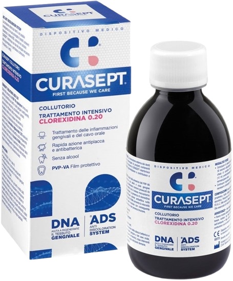 CURASEPT COLLUTORIO 0,20 ADS + DNA 200 ML - Farmacia Del Monaco