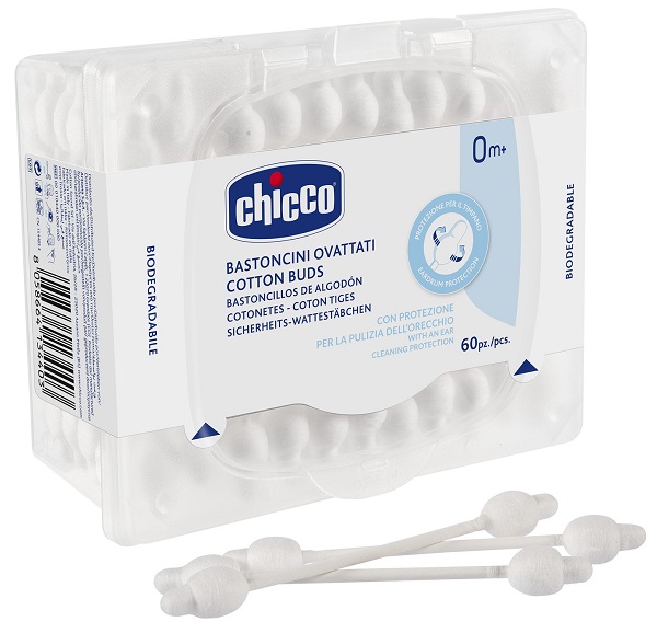 CHICCO BASTONCINI COTONATI 60 PEZZI - Farmacia Del Monaco