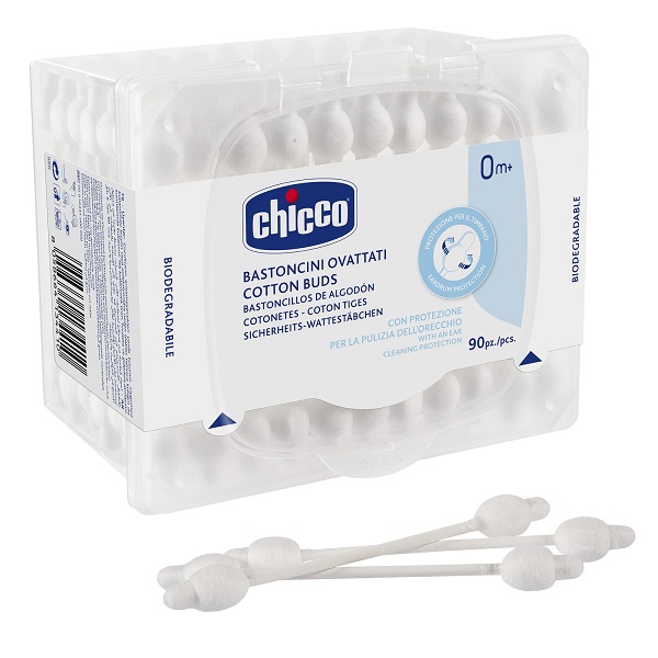 CHICCO BASTONCINI COTONATI 90 PEZZI - Farmacia Del Monaco