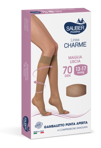 SAUBER GAMBALETTO OPEN TOE 70 DENARI MAGLIA LISCIA NEUTRO BEIGE TAGLIA 4 - Farmacia Del Monaco