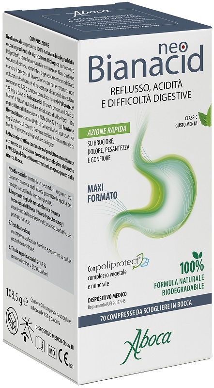 NEOBIANACID 70 COMPRESSE MASTICABILI - Farmacia Del Monaco