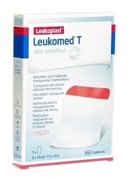 LEUKOMED T SKIN SENSITIVE MEDICAZIONE POST-OPERATORIA TRASPARENTE CON MASSA ADESIVA IN SILICONE 8X10 CM 5 PEZZI - Farmacia Del Monaco