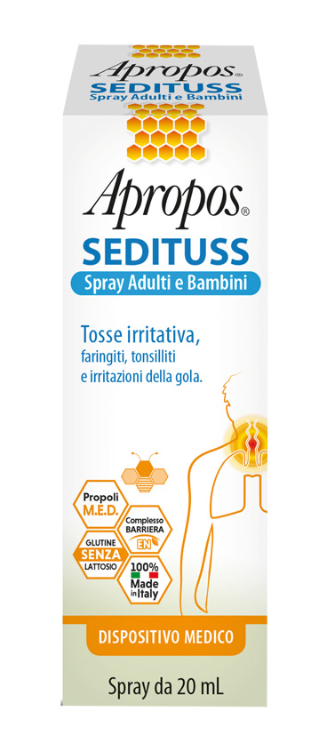 APROPOS SEDITUSS SPRAY ADULTI/BAMBINI 20 ML - Farmacia Del Monaco
