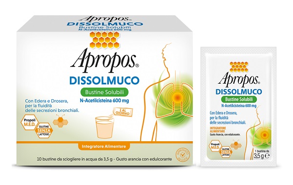 APROPOS DISSOLMUCO 10 BUSTINE SOLUBILI - Farmacia Del Monaco