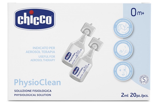 SOLUZIONE FISIOLOGICA PER AEROSOL CHICCO PHYSIOCLEAN 20 X 2 ML - Farmacia Del Monaco