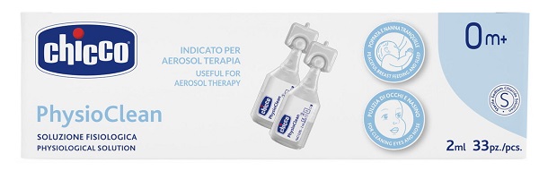 CHICCO SOLUZIONE PHYSIOCLEAN 2 ML 33 PEZZI - Farmacia Del Monaco