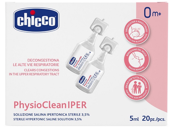 CHICCO SOLUZIONE HYPERTONIC 5 ML 20 PEZZI - Farmacia Del Monaco