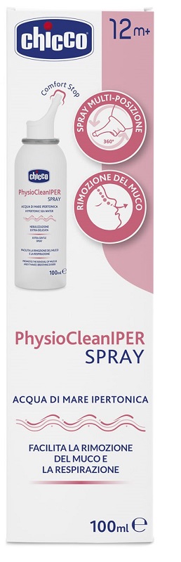 CHICCO PHYSIOCLEAN SOLUZIONE IPERTONICA SPRAY 100 ML - Farmacia Del Monaco