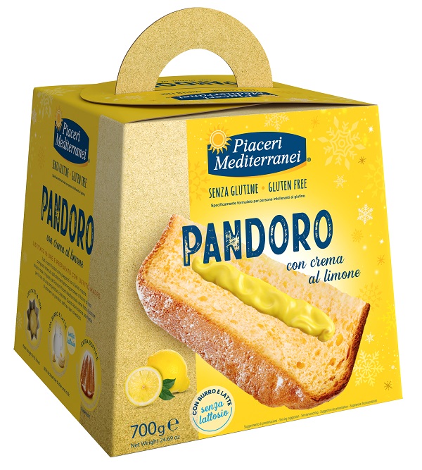 PIACERI MEDITERRANEI PANDORO CREMA AL LIMONE 700 G - Farmacia Del Monaco