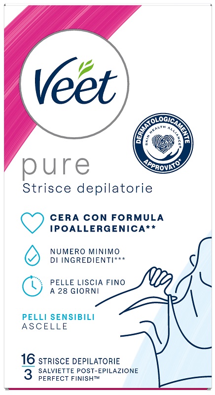 VEET STRISCE ASCELLE IPOALLERGENICHE 16 PEZZI - Farmacia Del Monaco