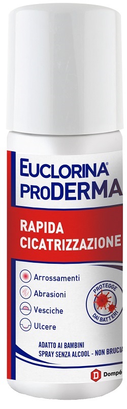EUCLORINA PRODERMA RAPIDA CICATRIZZAZIONE SPRAY 125 ML - Farmacia Del Monaco