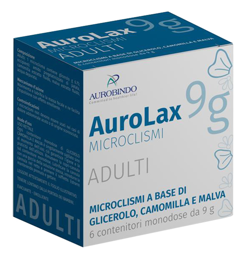 MICROCLISMI PER ADULTI AUROLAX 6 CONTENITORI 9 G - Farmacia Del Monaco