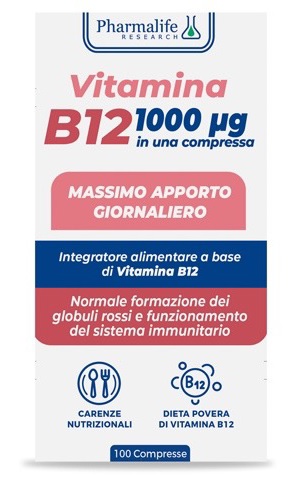 VITAMINA B12 100 COMPRESSE VITACURVEG - Farmacia Del Monaco