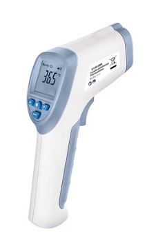 TERMOMETRO FRONTALE A INFRAROSSI RANGE TEMPERATURA CORPOREA 32-43 GRADI DISTANZA MISURAZIONE 1-3 CM - Farmacia Del Monaco