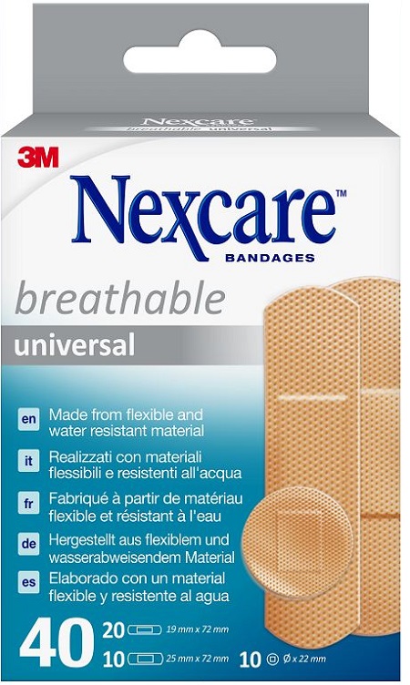 CEROTTO PREPARATO NEXCARE UNIVERSAL ASSORTITI 20 CEROTTO 19X72MM + 10 CEROTTO 25X72MM + 10 CEROTTO TONDI 22,5MM - Farmacia Del Monaco