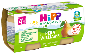HIPP BIO OMOGENEIZZATO PERA WILLIAMS 2 X 80 G - Farmacia Del Monaco