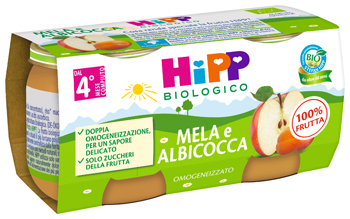 HIPP BIO OMOGENEIZZATO ALBICOCCA/MELA 2X80 G - Farmacia Del Monaco