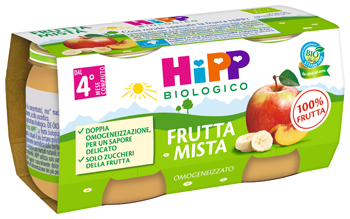 HIPP BIO OMOGENEIZZATO FRUTTA MISTA 2X80 G - Farmacia Del Monaco