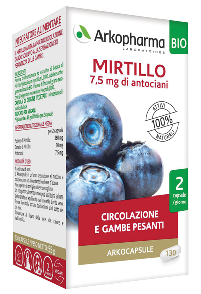 ARKOCPS MIRTILLO BIO 130 CAPSULE - Farmacia Del Monaco