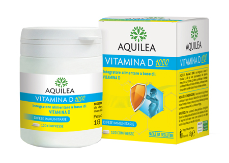 AQUILEA VITAMINA D 1000 100 COMPRESSE - Farmacia Del Monaco