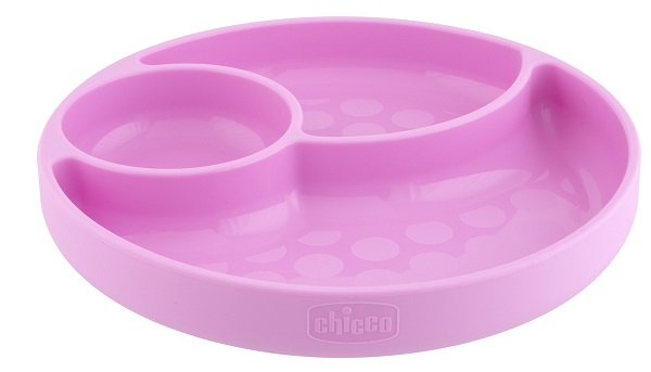CHICCO PIATTO SILICONE VENTOSA ROSA - Farmacia Del Monaco
