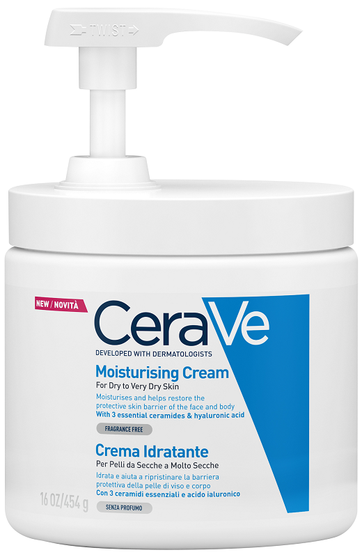CERAVE CREMA IDRATANTE PER PELLI DA SECCHE A MOLTO SECCHE 454 G PUMP - Farmacia Del Monaco