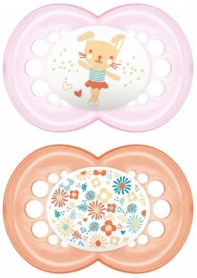 MAM SUCCHIETTO ORIGINAL 16+ SILICONE FEMMINA 2 PEZZI - Farmacia Del Monaco