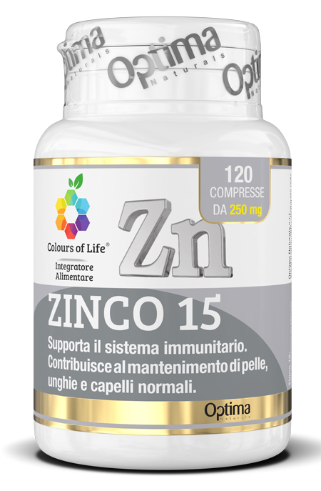 COLOURS OF LIFE ZINCO 15 120 COMPRESSE - Farmacia Del Monaco