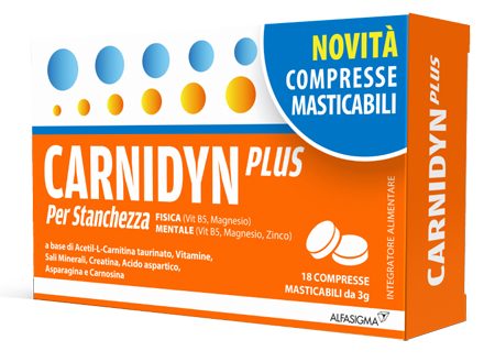 CARNIDYN PLUS 18 COMPRESSE MASTICABILI - Farmacia Del Monaco