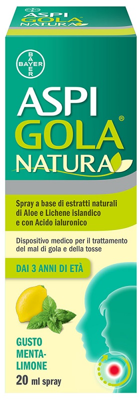 ASPI GOLA NATURA SPRAY MENTA LIMONE 20 ML - Farmacia Del Monaco