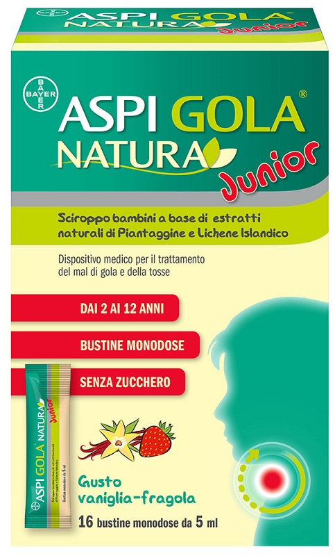 ASPI GOLA NATURA JUNIOR 16 BUSTINE MONODOSE DA 5 ML - Farmacia Del Monaco