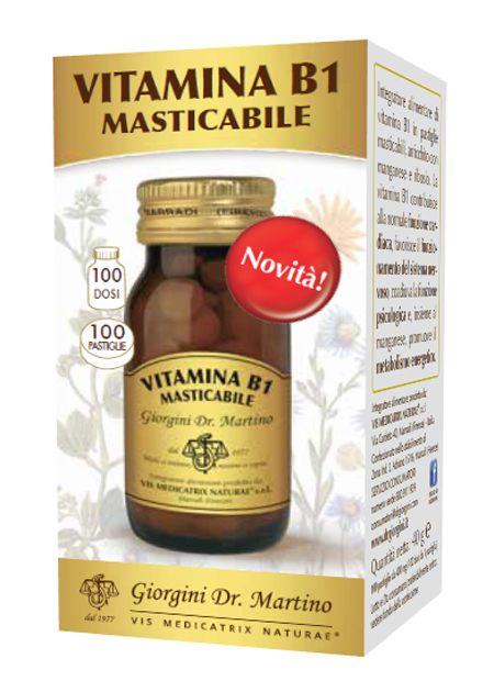 VITAMINA B1 MASTICABILE 100 PASTIGLIE - Farmacia Del Monaco