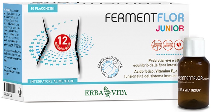 FERMENTFLOR JUNIOR 10 FLACONCINI - Farmacia Del Monaco