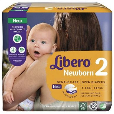 LIBERO NEWBORN PANNOLINO PER BAMBINO TAGLIA 2 3-6 34 PEZZI - Farmacia Del Monaco