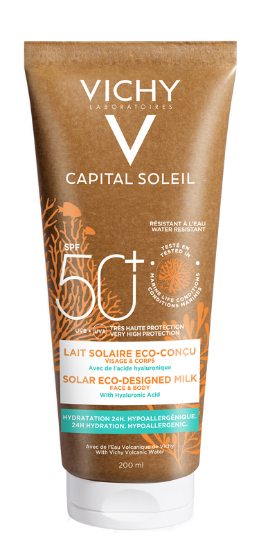 CAPITAL SOLEIL LATTE SOLARE ECO-SOSTENIBILE SPF50+ 200 ML - Farmacia Del Monaco