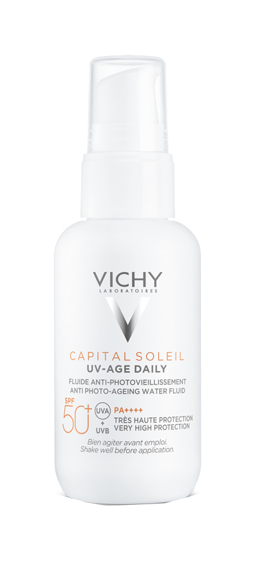 CAPITAL SOLEIL UV-AGE FLUIDO ANTI-FOTOINVECCHIAMENTO SPF50+ 40 ML - Farmacia Del Monaco