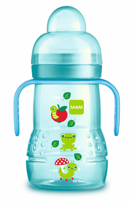 MAM TRAINER 220 ML 4+ BECCUCCIO SOFT SILICONE NEUTRO - Farmacia Del Monaco