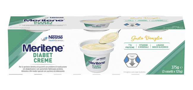 MERITENE DIABET CREME VANIGLIA 3 X 125 G - Farmacia Del Monaco