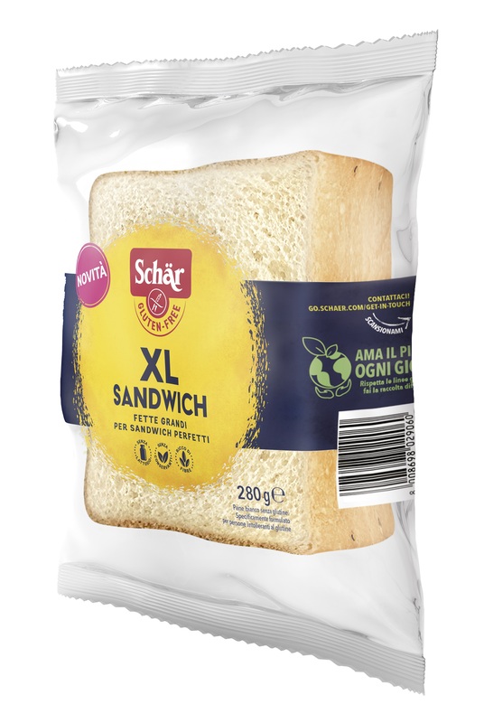 SCHAR XL SANDWICH PANE BIANCO SENZA LATTOSIO 280 G - Farmacia Del Monaco